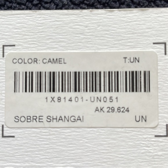 Studded clutch wristlet in camel with gold tone pyramid studs. NWT - Picture 5 of 5